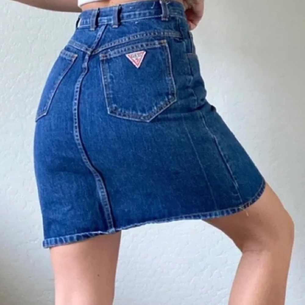 Vintage Guess Jeans Mini Denim Skirt - XS